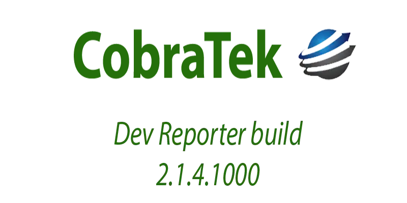 Dev Reporter build 2.1.4.1000 released