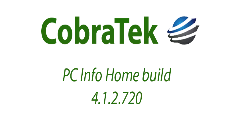 PC Info Home build 4.1.2.720 released