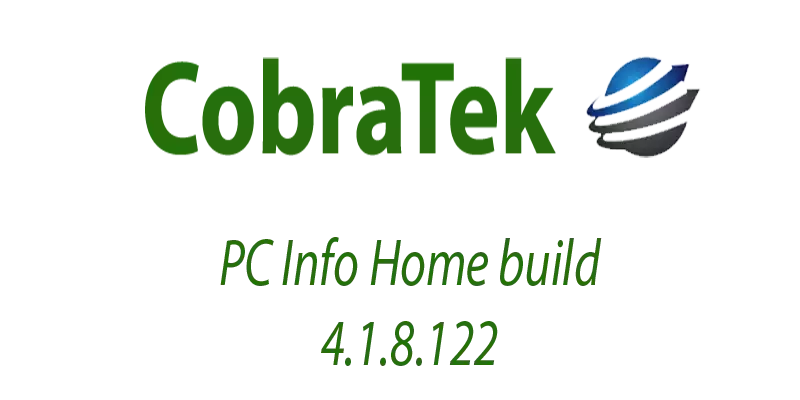 PC Info Home build 4.1.8.122 released