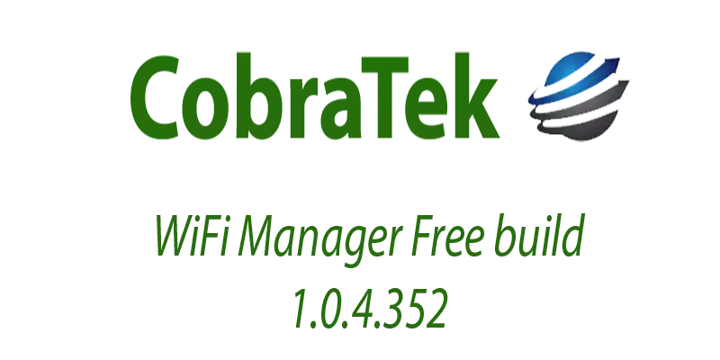 WiFi Manager Free build 1.0.4.352 is available now